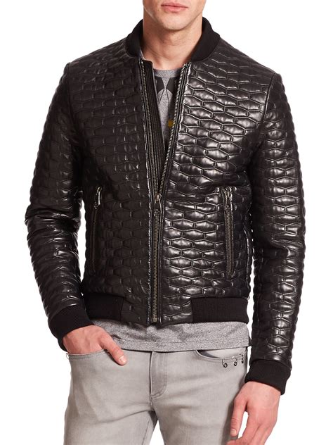 Versace leather jackets